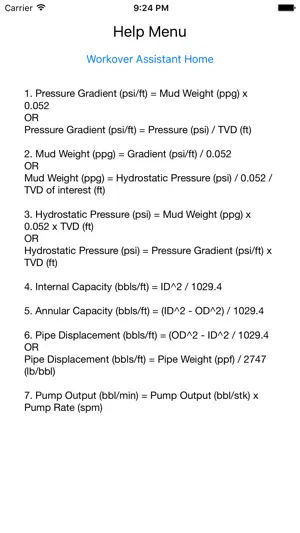 Workover Assistant screenshot 2
