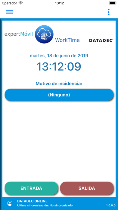 expertMóvil WorkTime app screenshot