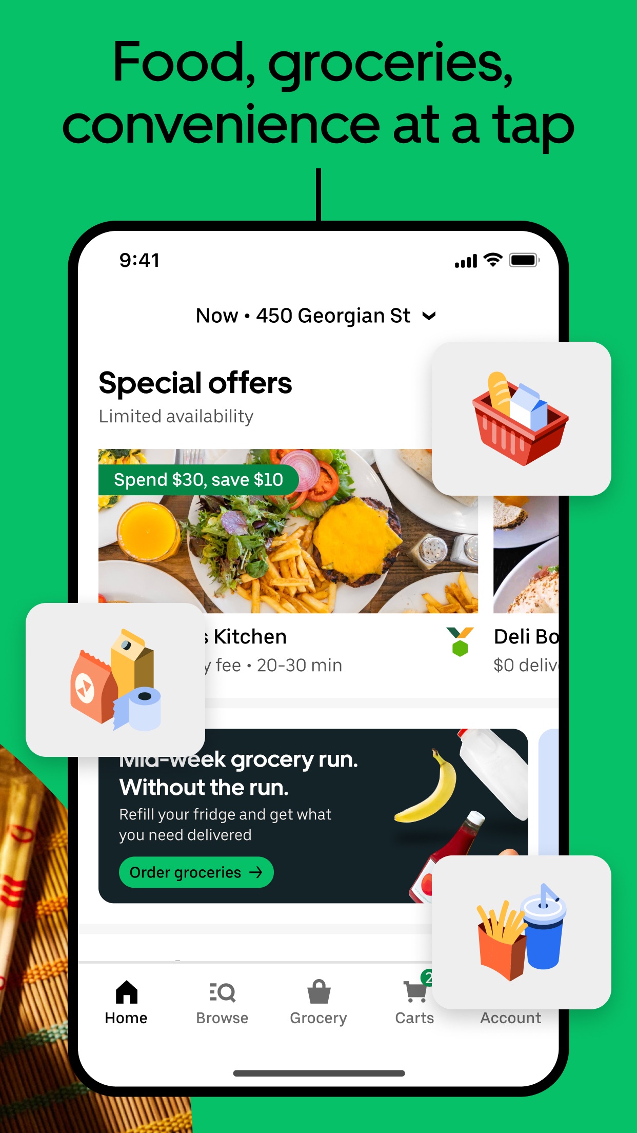 Uber Eats: Food & Groceries screenshot 2