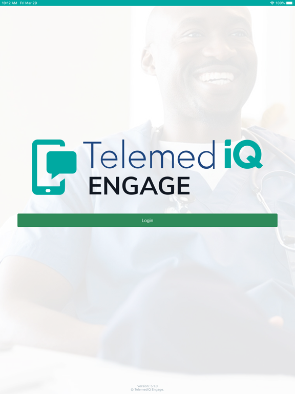 Telemed IQ Engage iPad screenshot 1 - Medical app
