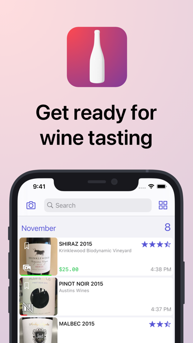 gotBottle: Wine Notes iPhone screenshot 1 - Food & Drink app