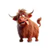 Goofy Highland Cow Stickers contact information