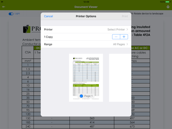 Electrical Tools and Reference iPad screenshot