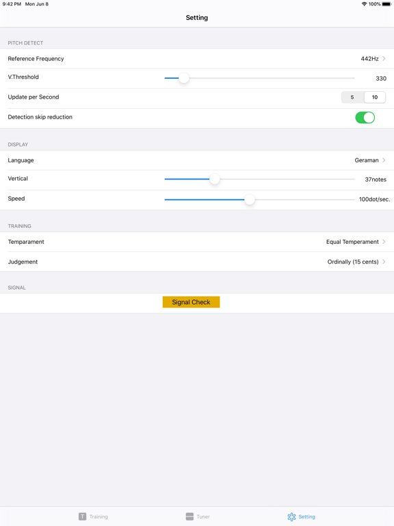 PitchTrainer: Music Tuner iPad screenshot 3 - Music app