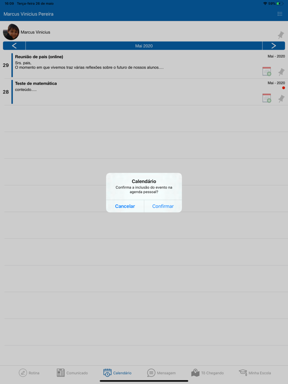 Agenda Digital AFAM São Miguel iPad screenshot