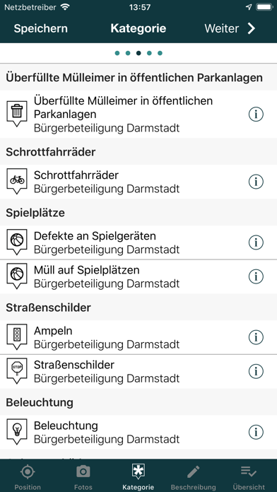 Mängelmelder screenshot