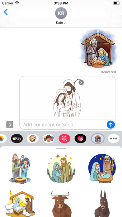 Screenshot #1 pour Cozy Nativity Scene Stickers
