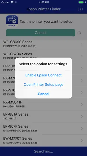 Epson Printer Finder screenshot 2