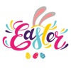 Easter Bunny Stickers Set icon