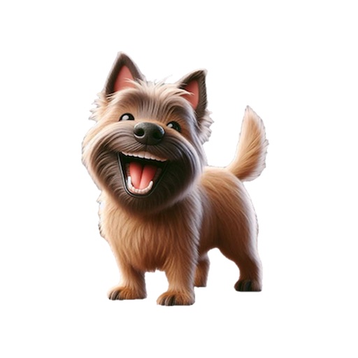 Happy Cairn Terrier Stickers