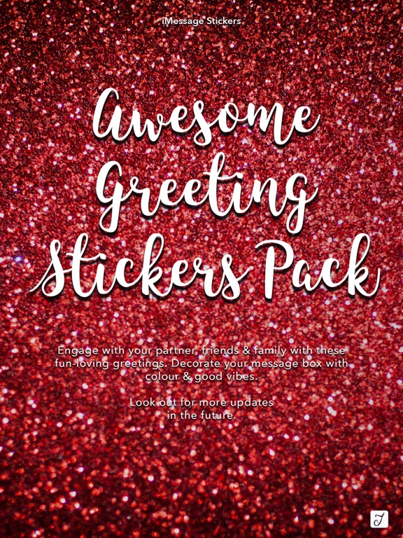 Awesome Greetings Sticker Packのおすすめ画像1