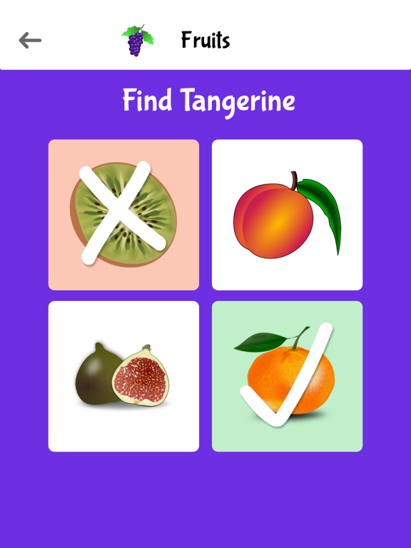 Nursery Learning Kids Quiz iPad screenshot