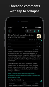 HACK for Hacker News YC Reader screenshot