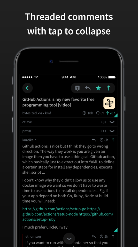 #3. HACK for Hacker News YC Reader (macOS) 由: Pranoy Chowdhury