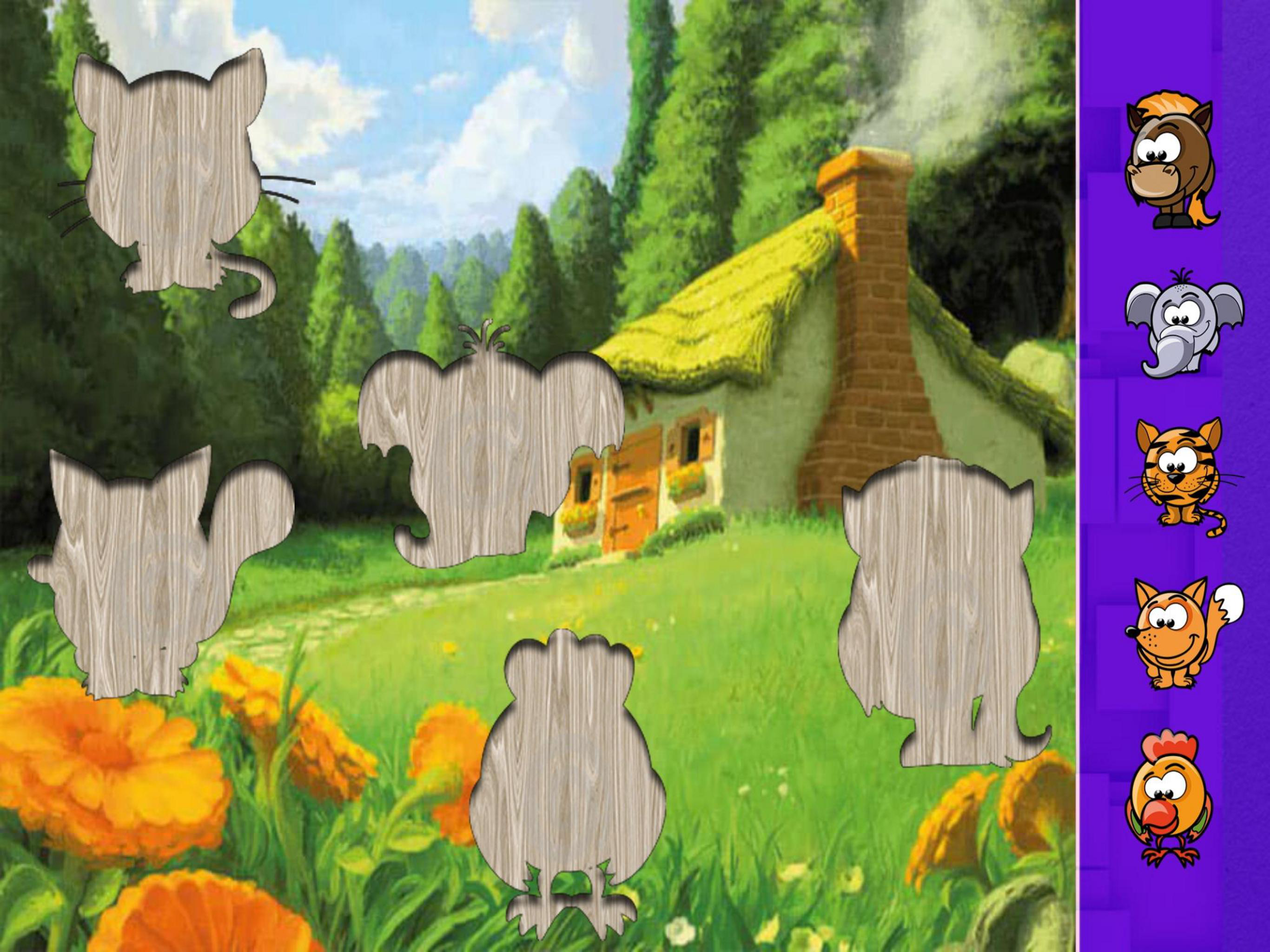 Cartoon animal world