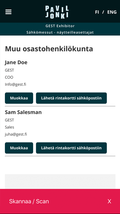 Screenshot #3 pour Paviljonki Exhibitor App