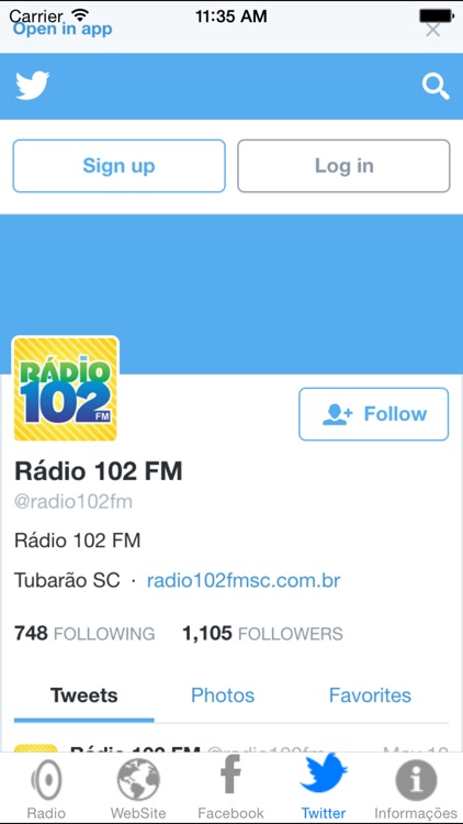 Rádio 102 FM Tubarão