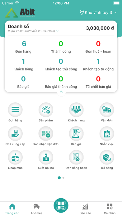 Abitstore - Quản lý bán hàng Screenshot