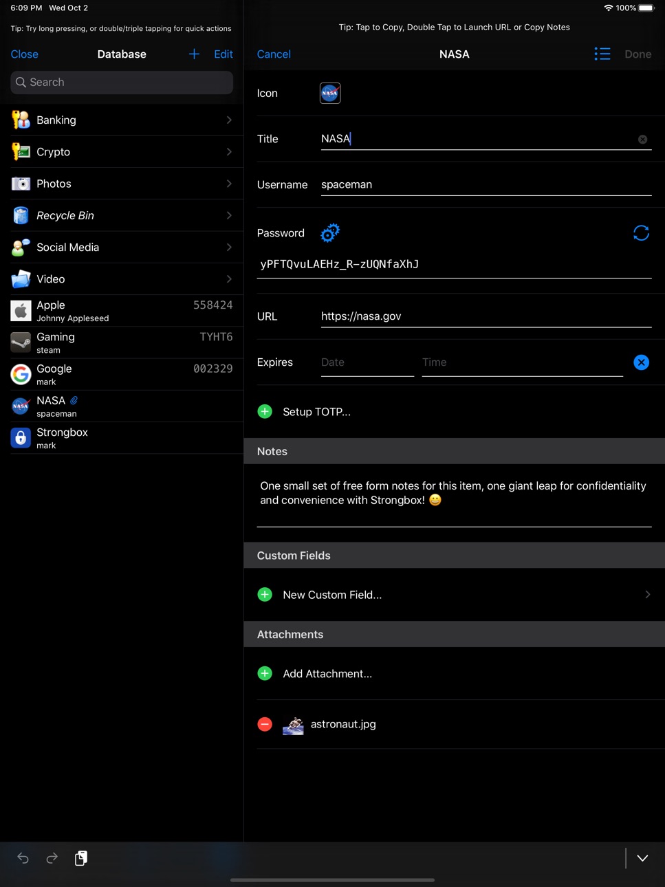 iPad screenshot