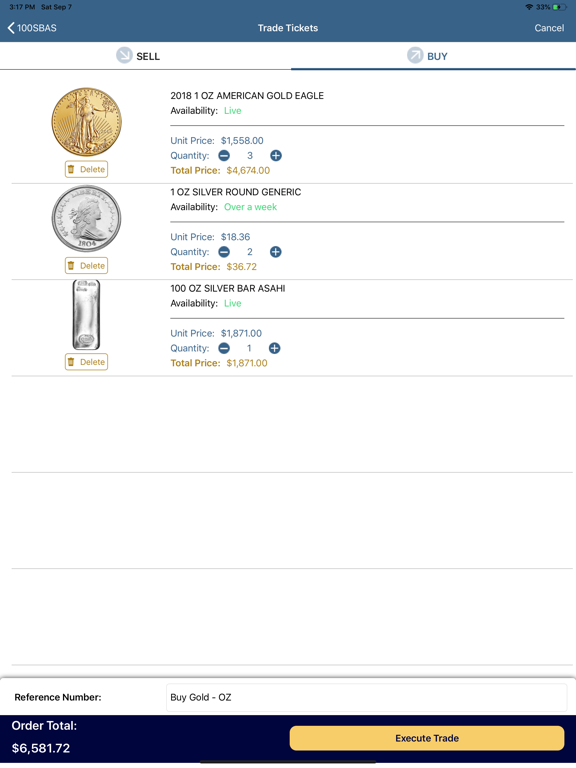 FizTrade iPad screenshot 4 - Business app