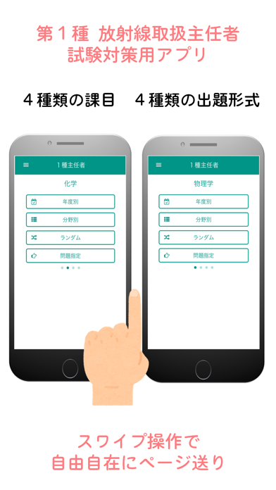 第１種放射線取扱主任者試験対策　過去問をすばやくチェック screenshot