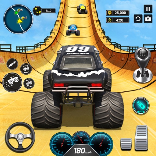 Monster Truck Stunt Race Games iOS App
