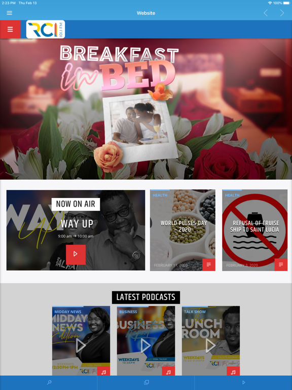 Radio Caribbean International iPad screenshot 5 - Music app
