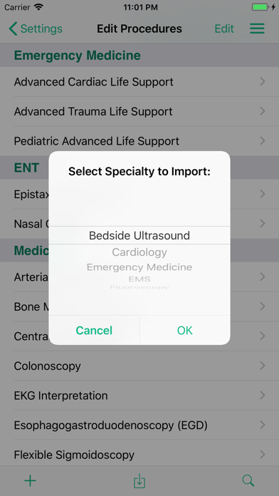 Procedure Log iPhone screenshot 5 - Medical app