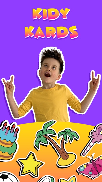 Kids birthday frames Kidy Kard screenshot-0