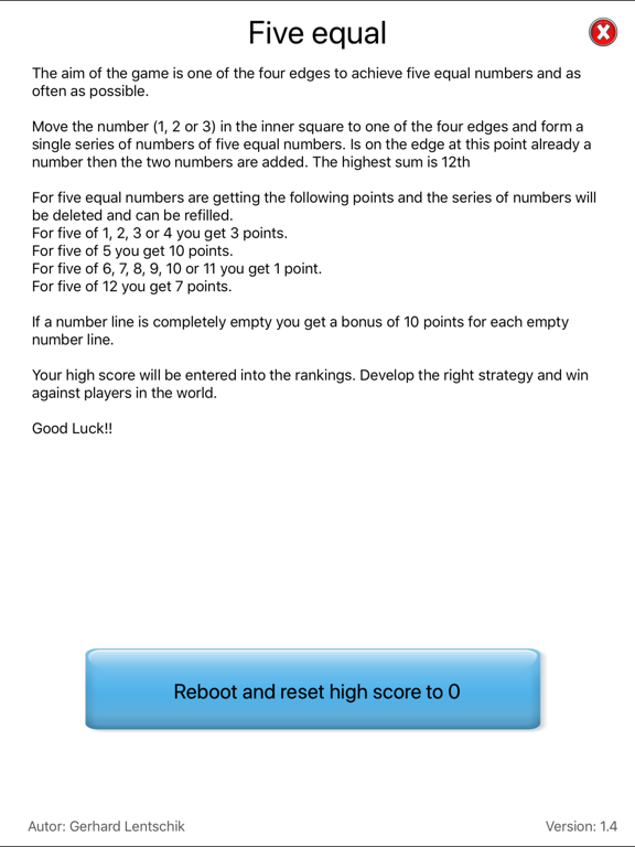 five  equal iPad screenshot