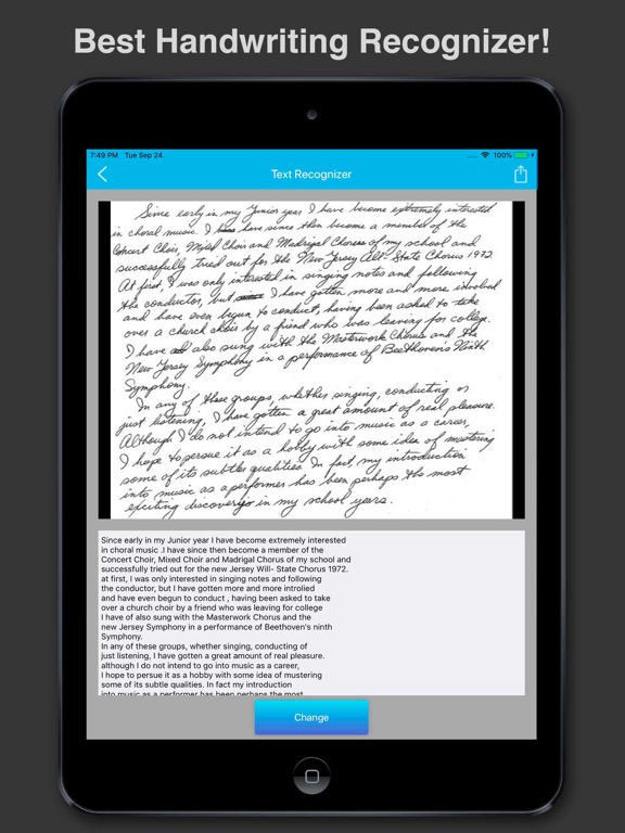 Screenshot #6 pour Best Handwritten Notes Reader