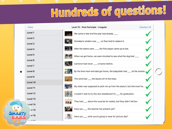 Verb Quest iPad screenshot