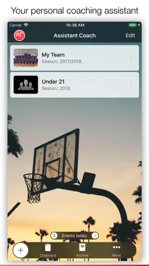 Screenshot von Assistant Coach auf dem iPhone 1