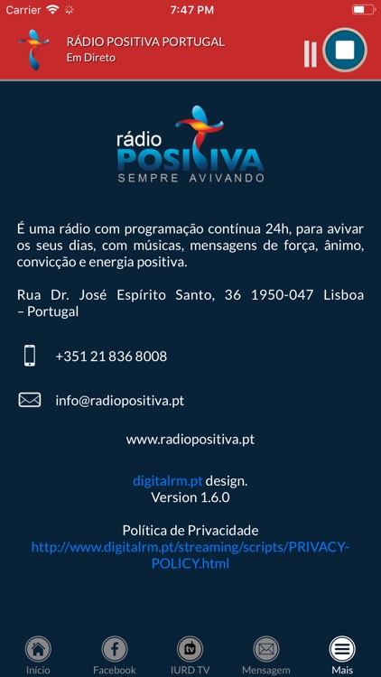 Rádio Positiva Portugal