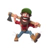 Goofy Lumberjack Stickers