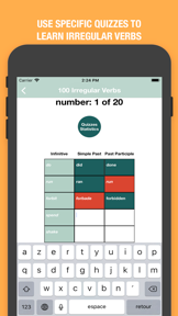 English Verbs Quiz screenshot