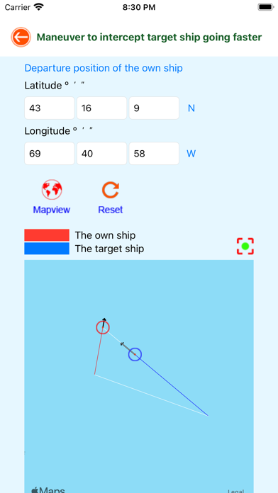 Nautical Calculator Preview Screenshot