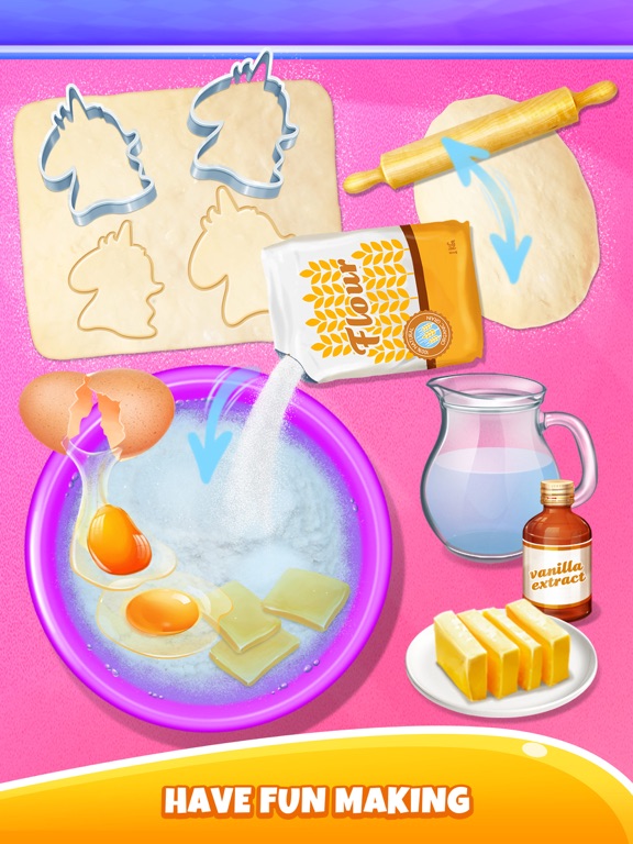 Screenshot #4 pour Sweet Unicorn Rainbow Cookies