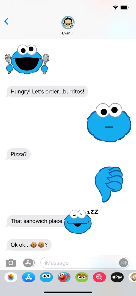 Cookie Monster Stickers