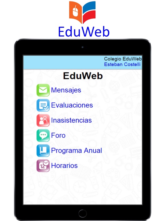 EduWeb app screenshot
