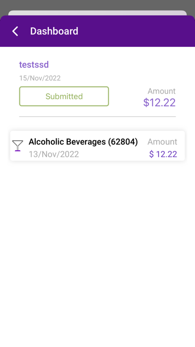 Employee Expenses Screenshot