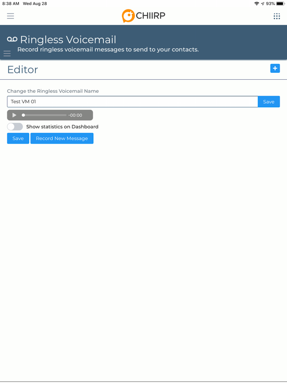 Chiirp Mobile iPad screenshot 8 - Business app