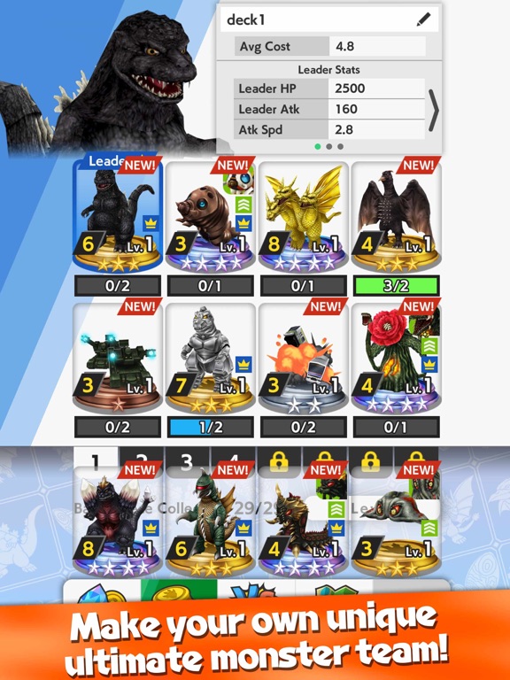 Screenshot #5 pour GODZILLA BATTLE LINE