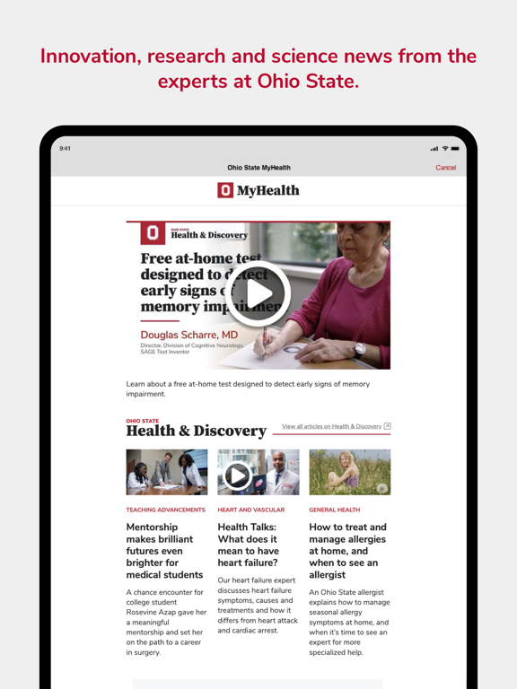 Screenshot #4 pour Ohio State MyHealth