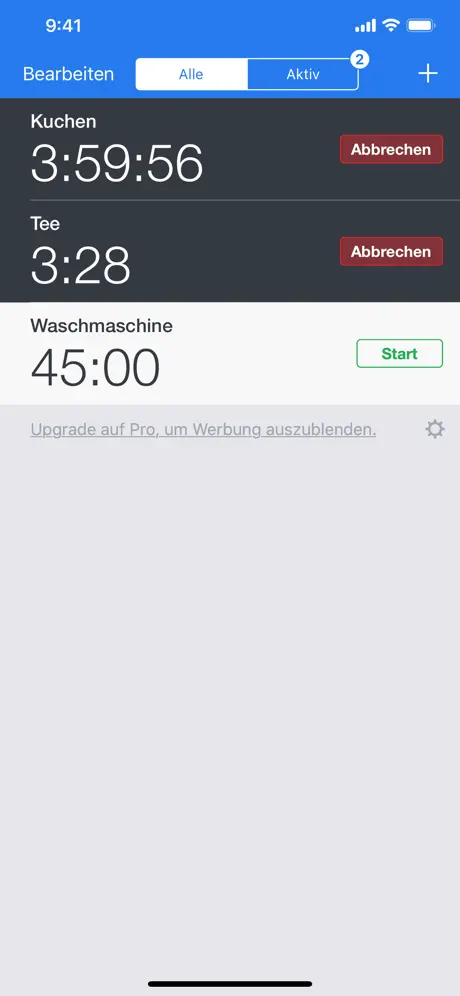 Timer+ · mehrere Timer