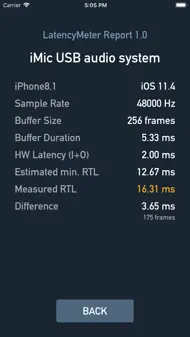 Round Trip Latency Meter iphone bilder 1
