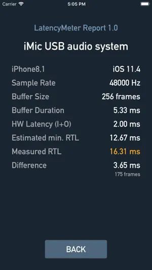 Round Trip Latency Meter screenshot 2