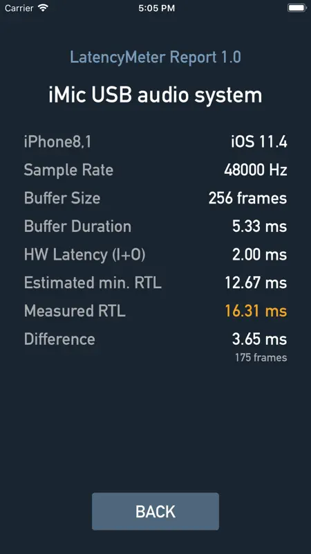 Round Trip Latency Meter screenshot 2 of 2