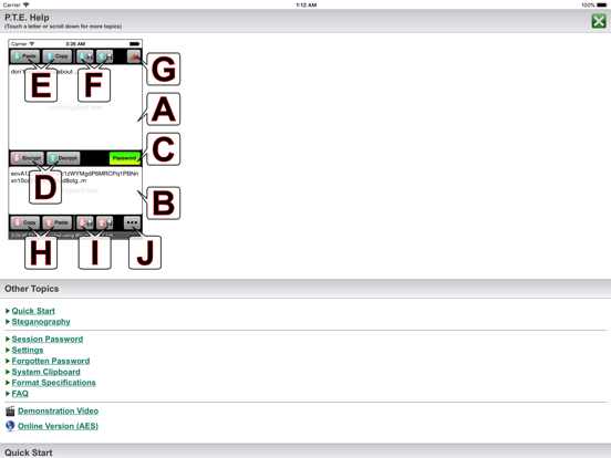 Paranoia Text Encryption PRO iPad screenshot 5 - Utilities app