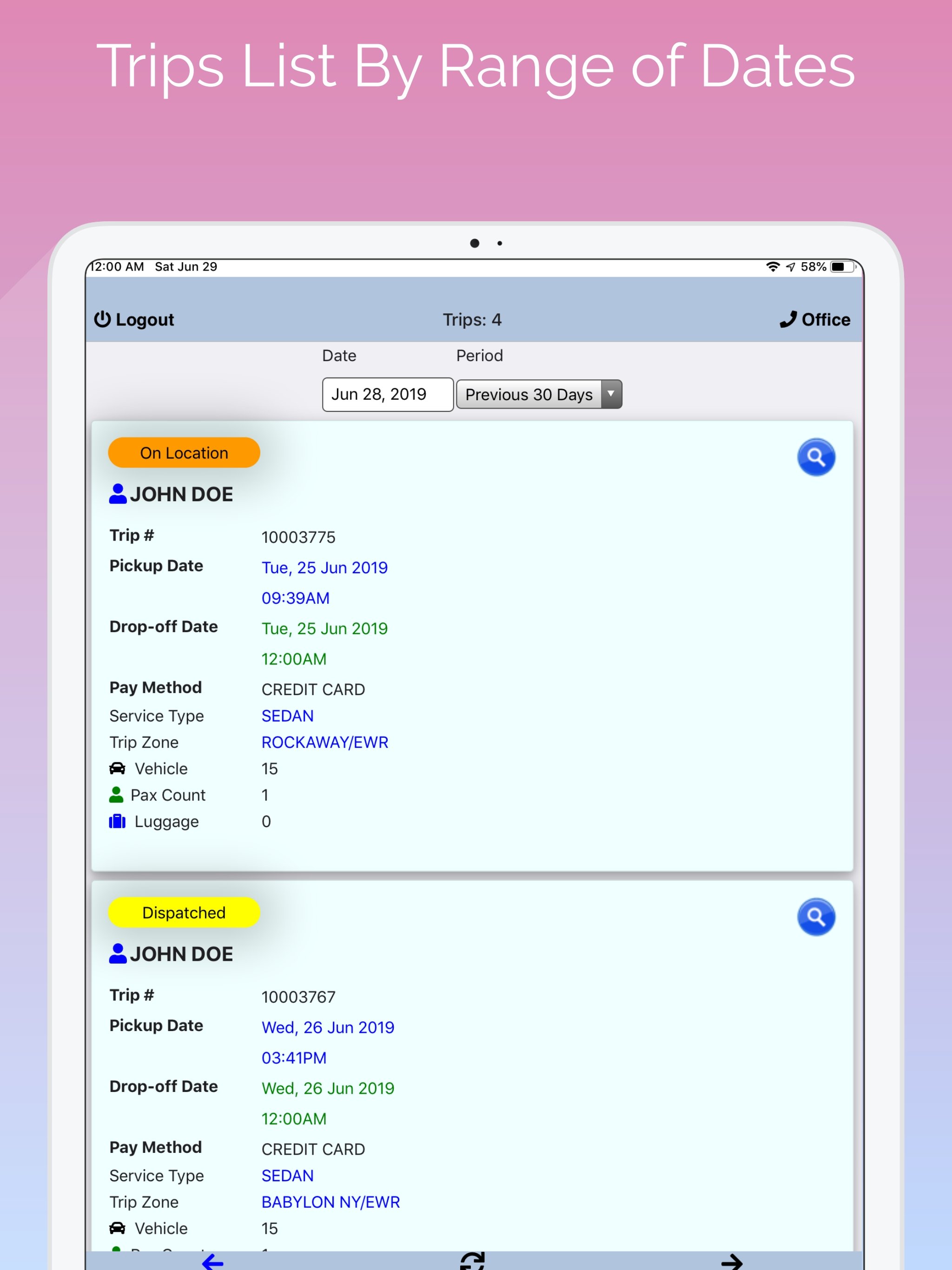 LimoWiz Driver App (LWD) screenshot 10